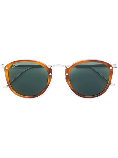 Cartier C Décor Sunglasses In Brown