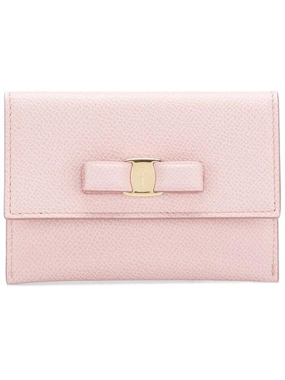 Ferragamo Salvatore  Vara Bow Wallet - Pink