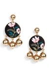 Kate Spade Set Sail Drop Earrings In Black
