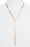 Kendra Scott Gail Y-shape Necklace In Rose Gold