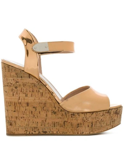 Giuseppe Zanotti Metallic Wedge Sandals