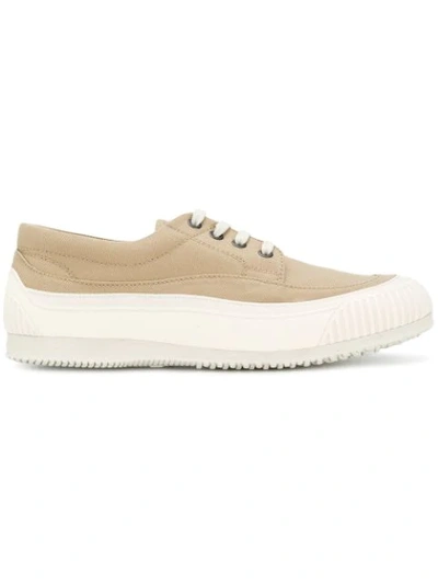 Hogan Flat Sole Sneakers In Neutrals