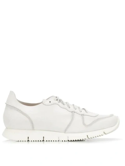 Buttero Low-top Laced-up Sneakers In White
