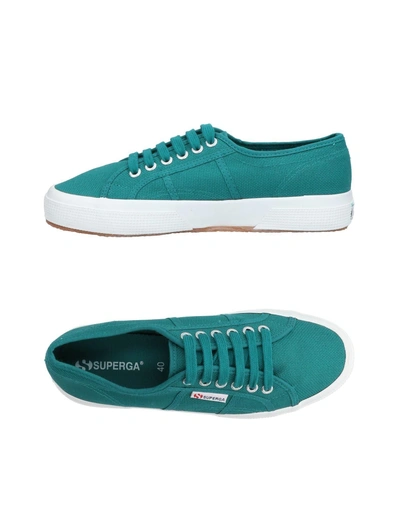 Superga 运动鞋 In Emerald Green