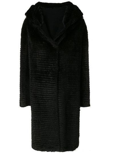 Liska Dawson Hooded Coat In Brown