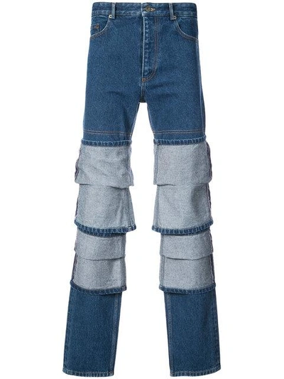 Y/project Y / Project Panel Straight-leg Jeans - Blue