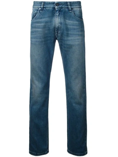 Fendi Illustrate Slim-fit Jeans - Blue