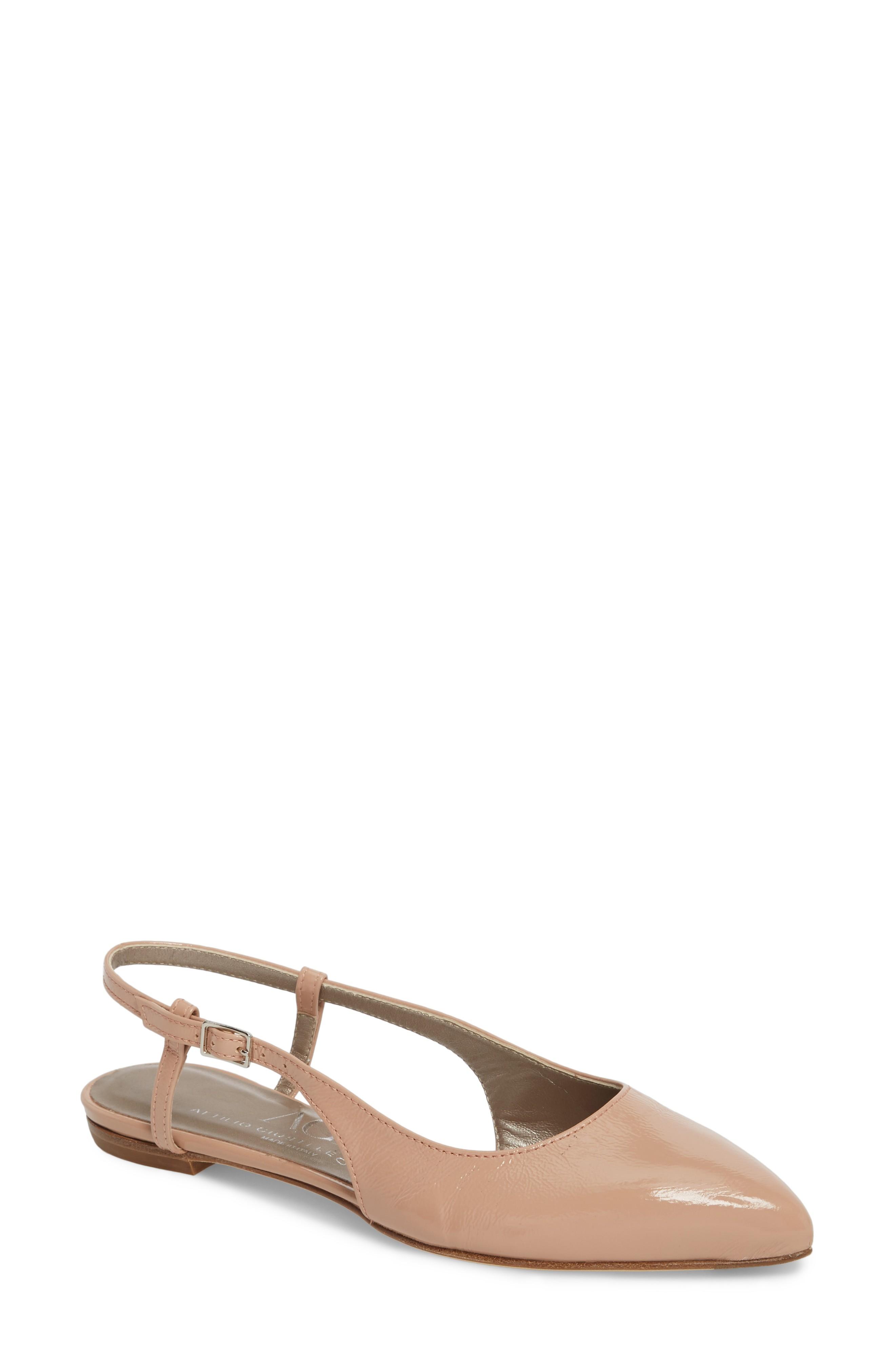 nude flat slingbacks