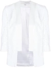 Galvan Salar Sequined Cropped Jacket In White