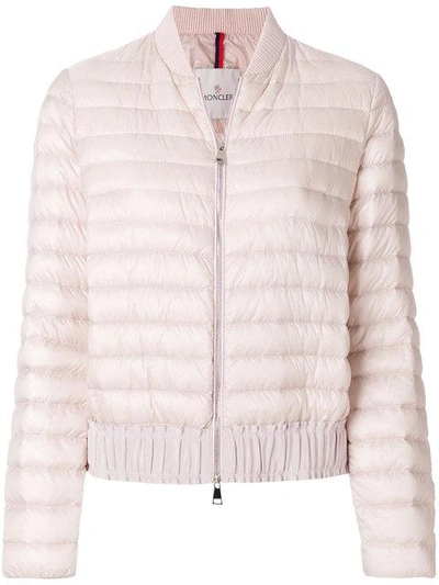 Moncler Quilted Bomber Jacket - Neutrals