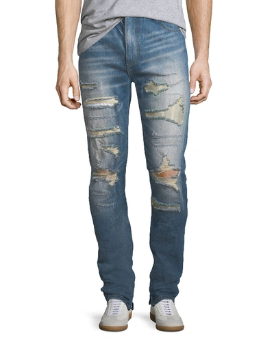 God's Masterful Children Furfante Distressed Slim-straight Jeans With Backing