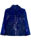 Aspesi Translucent Rain Jacket In Blue