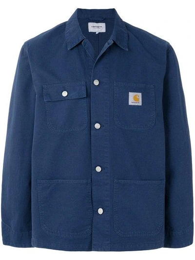 Carhartt Chest Pocket Shirt Jacket In Blue