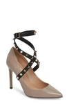 Valentino Garavani Rockstud Wrap Pump In Poudre