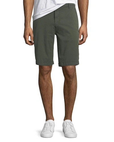 7 For All Mankind Men's Stretch Chino Shorts In Olive