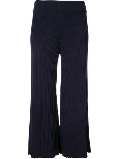 Nomia Cropped Style Culotte Trousers - Blue