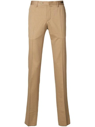 Pt01 Side Fastened Trousers In Neutrals