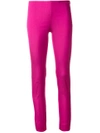 P.a.r.o.s.h Fitted Ankle Length Trousers In Pink & Purple