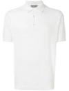 John Smedley Short Sleeve Polo Shirt In White