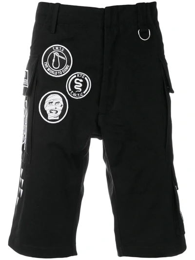 Ktz Scout Patches Military Shorts In Black