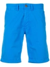 Sun 68 Fitted Chino Shorts In Blue