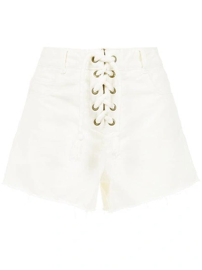 Nk Lace-up Shorts - White