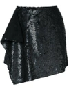 Alberta Ferretti Layer Sequined Mini Skirt
