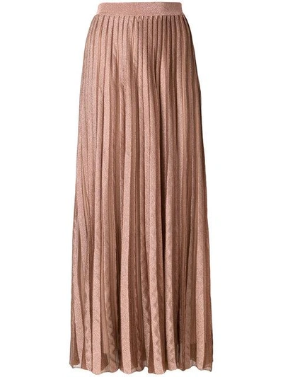 Antonino Valenti Long Pleated Skirt - Neutrals