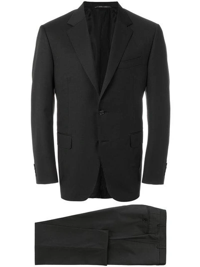 Canali Two Piece Suit In Black