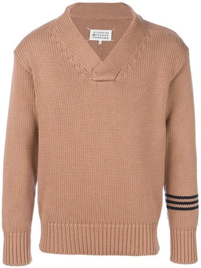 Maison Margiela Chunky Cricket Sweater - Brown