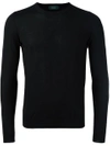 Zanone Fine Knit Jumper - Black