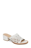 Matisse Ditsy Slide Sandal In White Leather