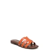 Sam Edelman Bay Cutout Slide Sandal In Tangelo Leather