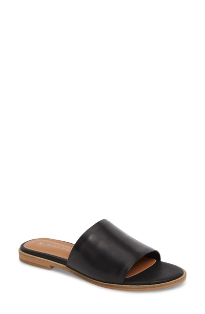Alias Mae Therapy Slide Sandal In Black Leather