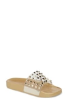 Katy Perry Studded Slide Sandal In Gold