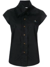 Vivienne Westwood Short Sleeved Blouse In Black