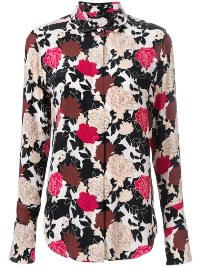 Equipment Daphne Floral Printed Shirt In Multicolour
