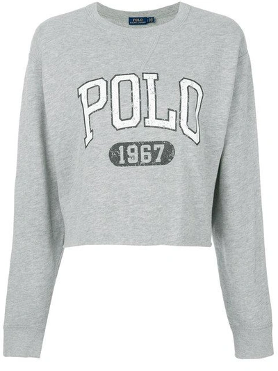 Polo Ralph Lauren Cropped Logo Sweatshirt - Grey