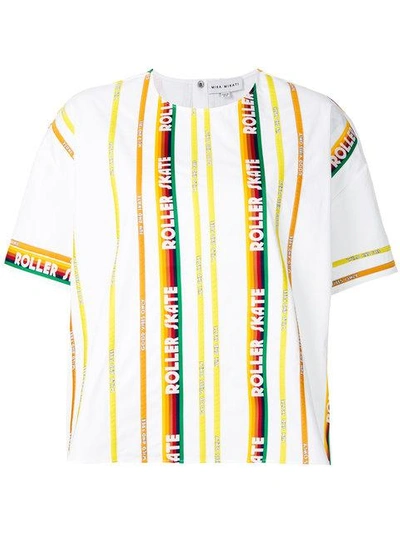 Mira Mikati Roller Skate T-shirt In White