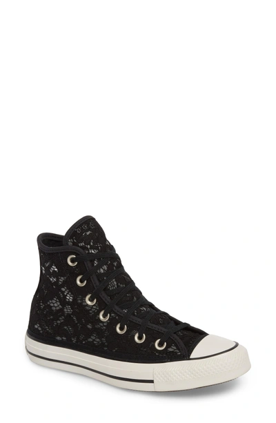 Converse Chuck Taylor All Star Lace High-top Sneaker In Black/ White |  ModeSens