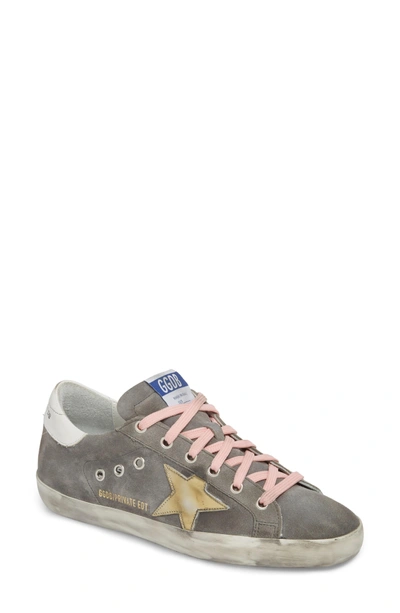 Golden Goose Superstar Low Top Sneaker In Grey Suede ModeSens