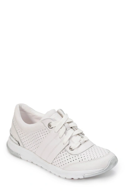 Foot Petals Bea Sneaker In White Leather