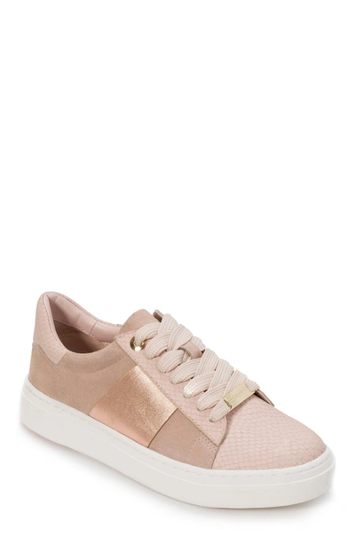 Foot Petals Fallon Sneaker In Blush Suede