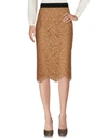 Marco Bologna 3/4 Length Skirt In Camel