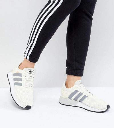 adidas gazelle silver green womens adidas N-5923 W Ash Pearl/Linen-White AQ0265 Women's main image 1