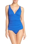 Tommy Bahama Pearl One-piece Swimsuit In Cobalt Sea
