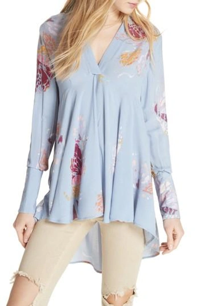 Free People Field Of Butterflies Tunic In Blue