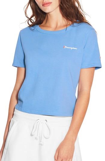 swiss blue champion sweatshirt