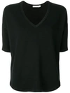 Rag & Bone Phoenix V-neck T-shirt In Black