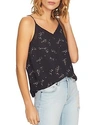 1.state Chiffon Inset Camisole In Night Navy